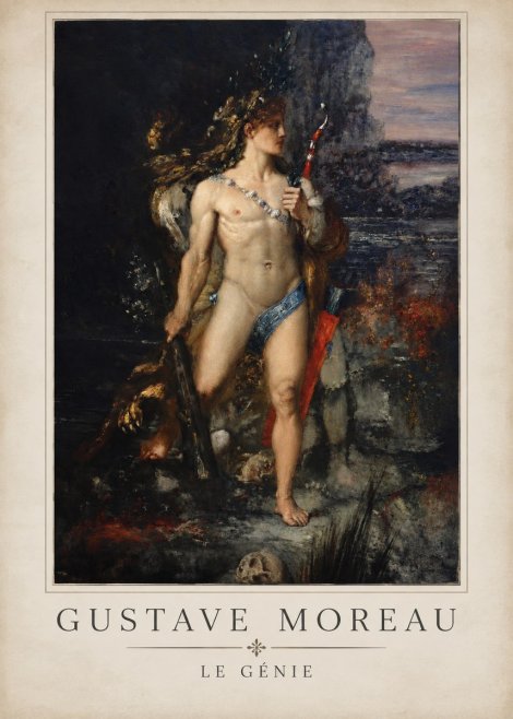 Gustave Moreau Saint Sebastian I No5 - Plakat