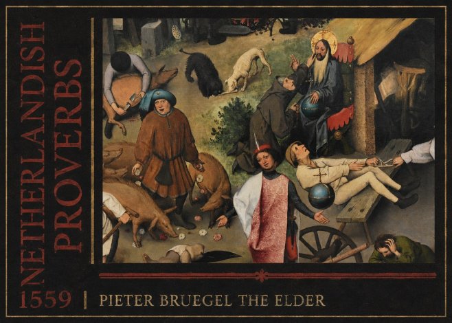 Pieter Bruegel Netherlandish Proverbs IV No4 - Plakat