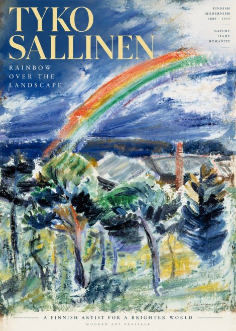 Tyko Sallinen Rainbow over the Landscape No6 - Plakat