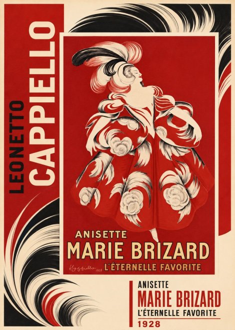 Leonetto Cappiello Ansette Marie Brizard - L'éternelle Favorite No2 - Plakat