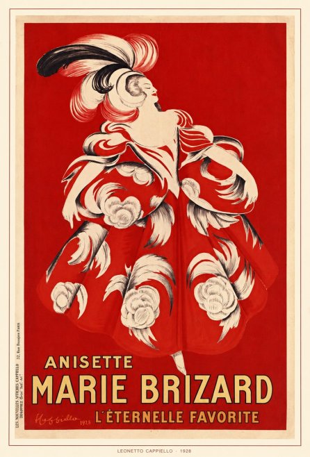 Leonetto Cappiello Ansette Marie Brizard - L'éternelle Favorite No6 - Plakat