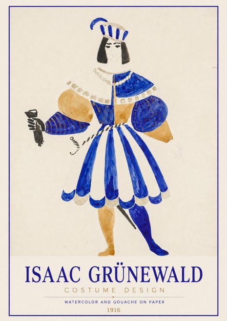 Isaac Grünewald Costume Design III No1 - Plakat