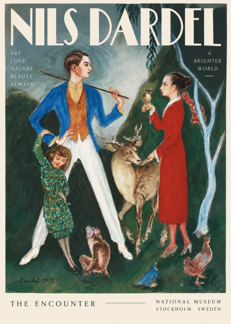 Nils Dardel The Encounter No3 - Plakat