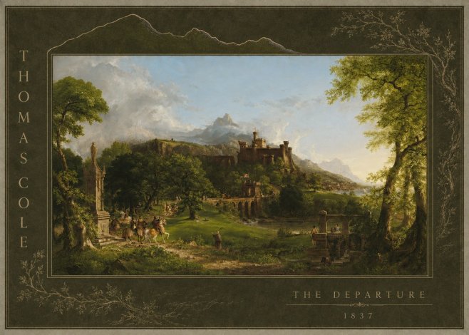 Thomas Cole The Departure II No2 - Plakat