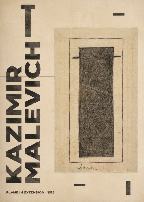 Kazimir Malevich Plane in Extension No6 - Plakat