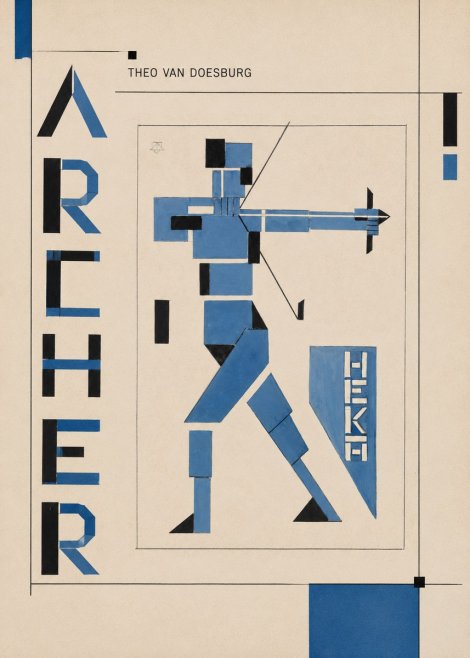 Theo van Doesburg Archer No2 - Plakat