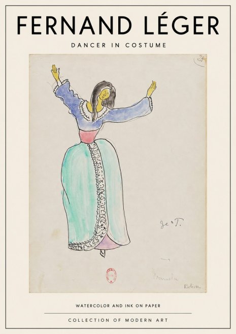 Fernand Léger Manuela Bolívar I No3 - Plakat