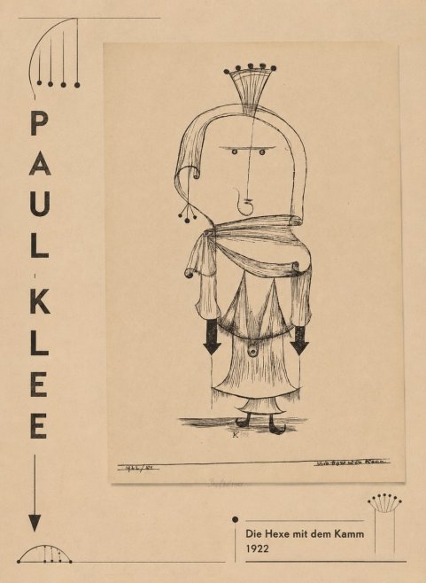 Paul Klee Die Hexe Mit Dem Kamm No2 - Plakat