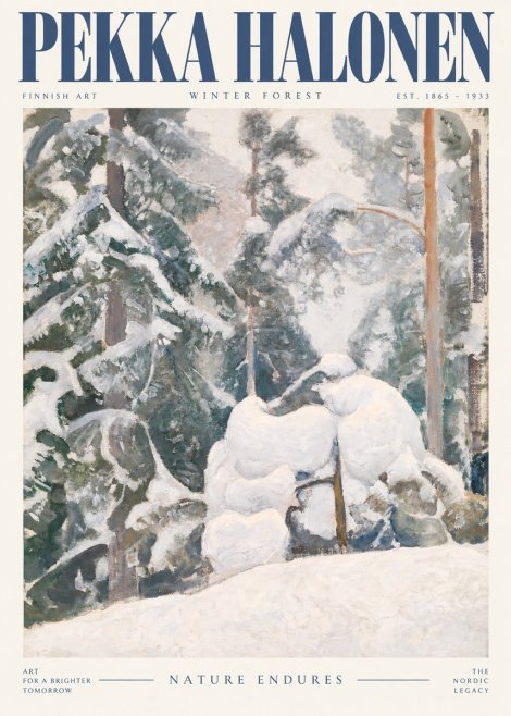 Pekka Halonen Winter Forest II No3 - Plakat