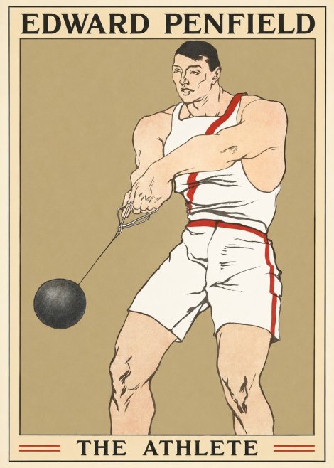 Edward Penfield The Athlete No1 - Plakat