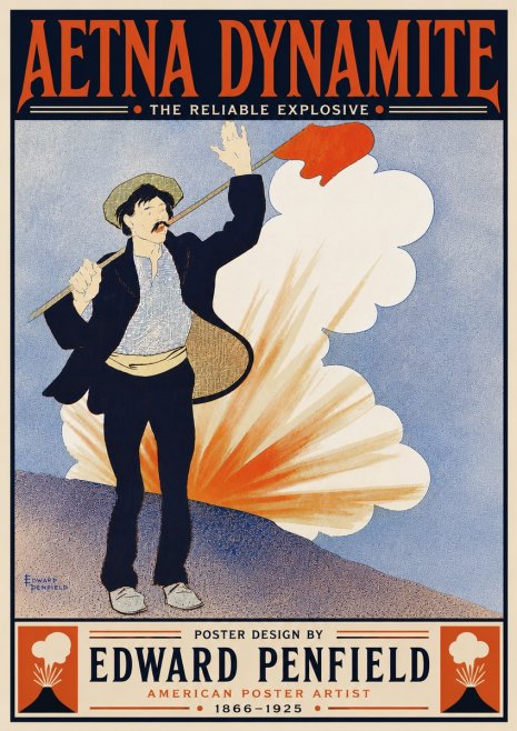 Edward Penfield Aetna Dynamite No6 - Plakat