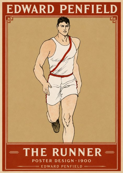 Edward Penfield The Runner No1 - Plakat