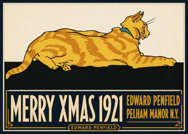 Edward Penfield Merry Xmas 1921 No4 - Plakat