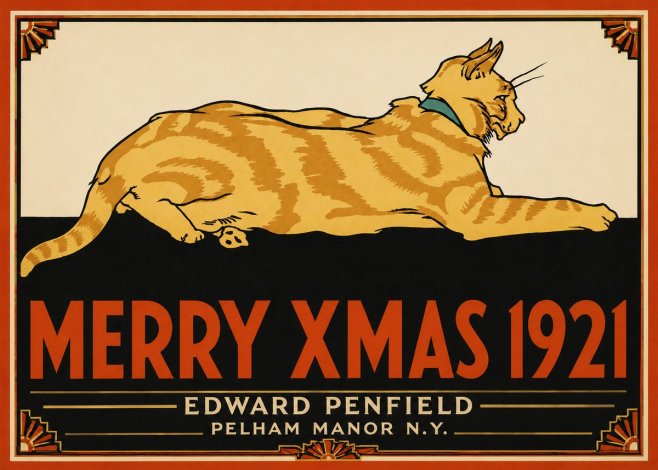 Edward Penfield Merry Xmas 1921 No5 - Plakat