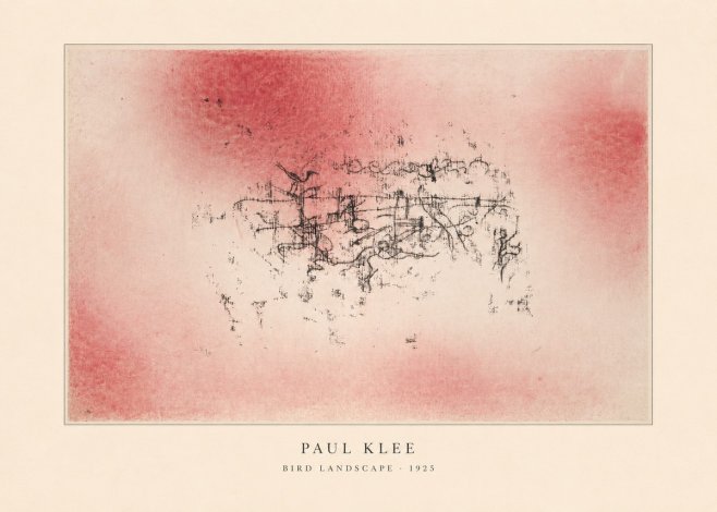 Paul Klee Bird Landscape No4 - Plakat