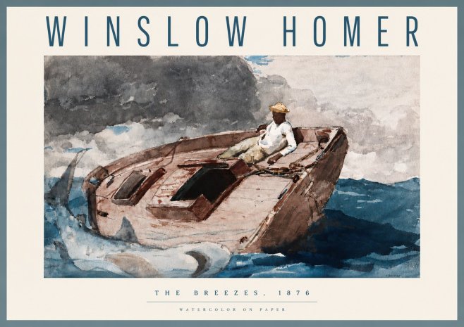 Winslow Homer The Breezes No4 - Plakat