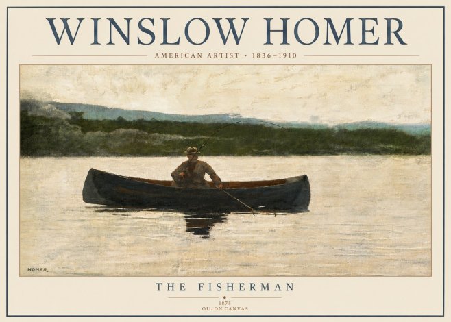Winslow Homer The Fisherman No4 - Plakat