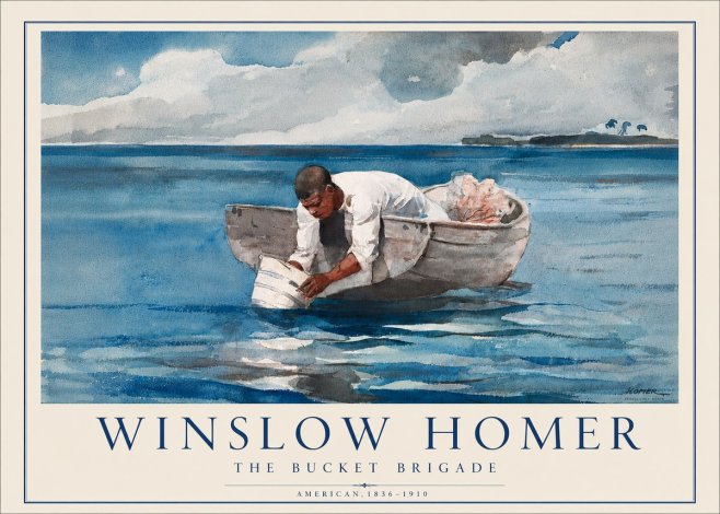 Winslow Homer The Bucket Brigade No5 - Plakat