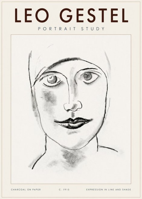 Leo Gestel Portrait Study I No4 - Plakat