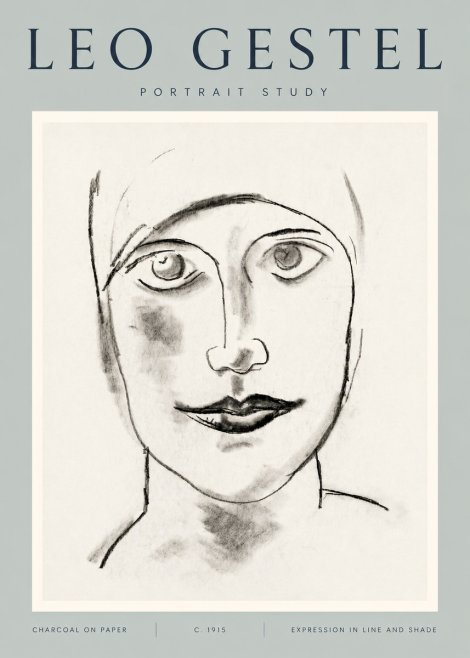 Leo Gestel Portrait Study I No5 - Plakat