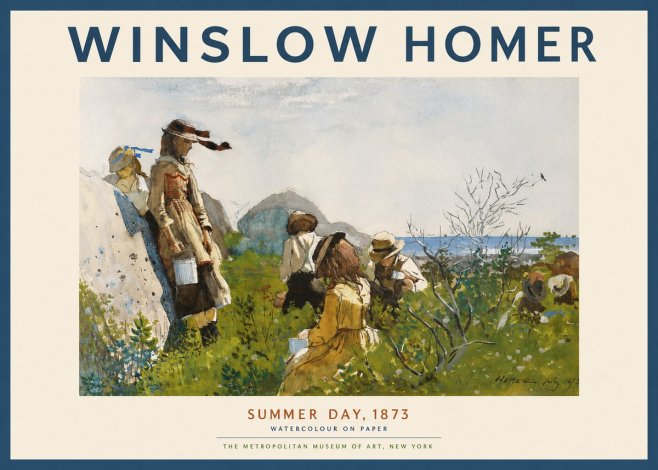 Winslow Homer Summer Day, 1873 No2 - Plakat