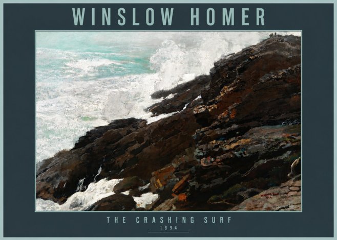 Winslow Homer The Crashing Surf No2 - Plakat