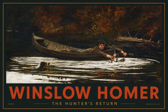 Winslow Homer The Hunter's Return No2 - Plakat