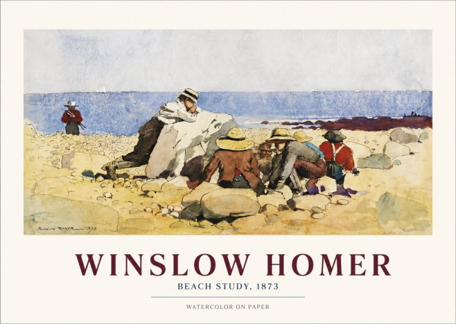 Winslow Homer Beach Study No3 - Plakat
