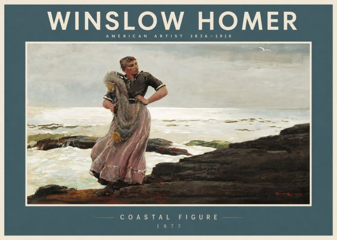 Winslow Homer Coastal Figure No4 - Plakat