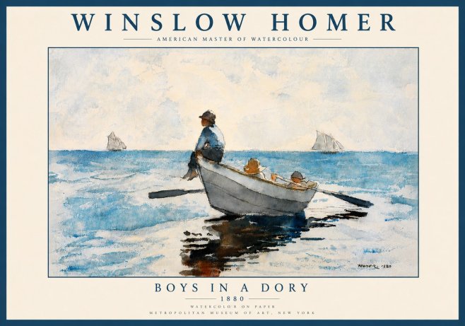 Winslow Homer Boys in a Dory I No6 - Plakat
