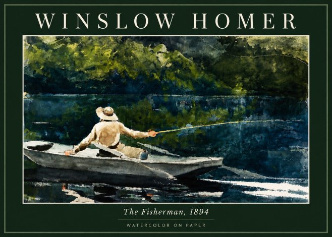 Winslow Homer The Fisherman, 1894 No5 - Plakat
