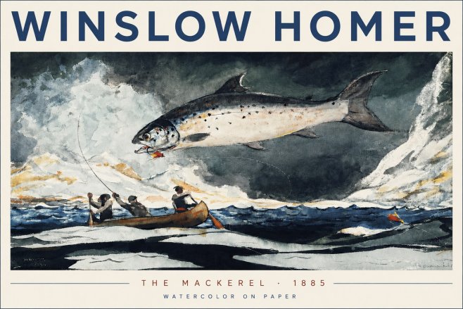 Winslow Homer The Mackerel No3 - Plakat
