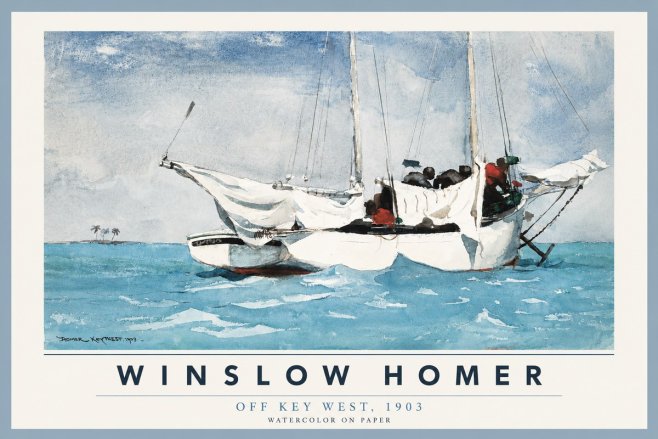 Winslow Homer Off Key West, 1903 No2 - Plakat