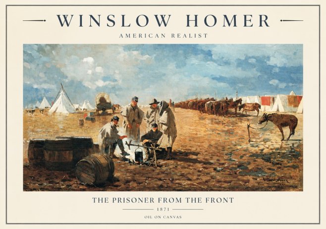 Winslow Homer The Prisoner from the Front No1 - Plakat
