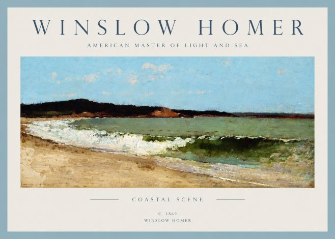 Winslow Homer Coastal Scene No2 - Plakat