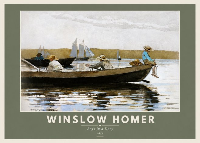Winslow Homer Boys in a Dory II No3 - Plakat