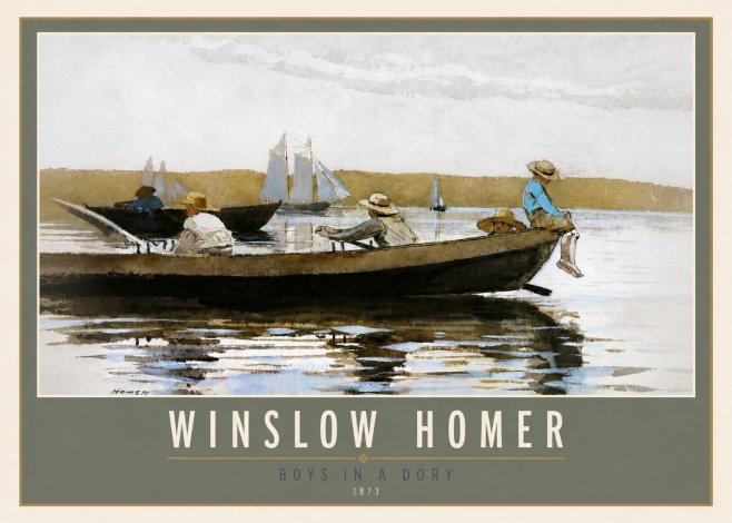 Winslow Homer Boys in a Dory II No5 - Plakat