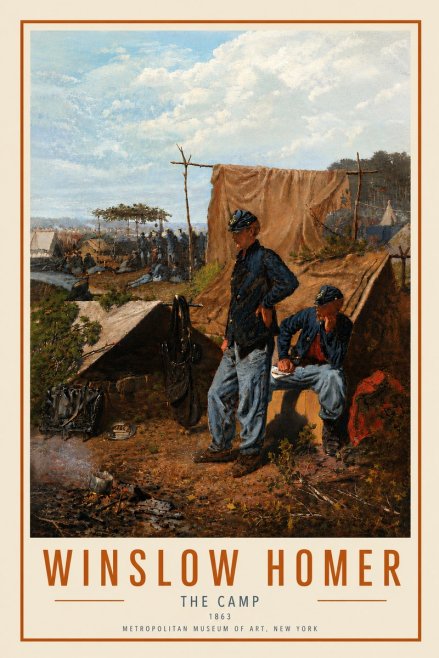 Winslow Homer The Camp No6 - Plakat