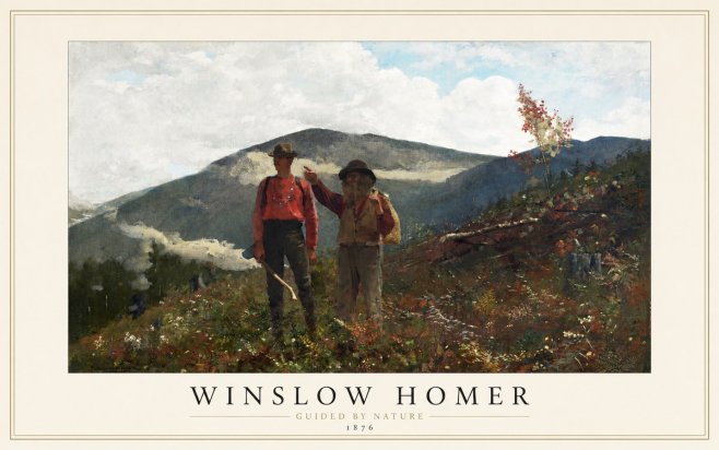 Winslow Homer The Two Guides No1 - Plakat