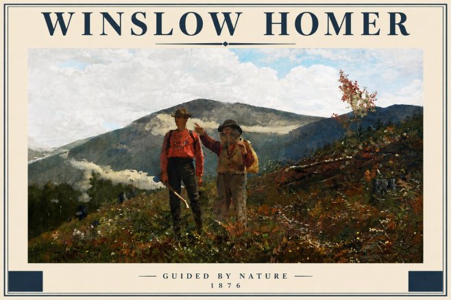 Winslow Homer The Two Guides No5 - Plakat