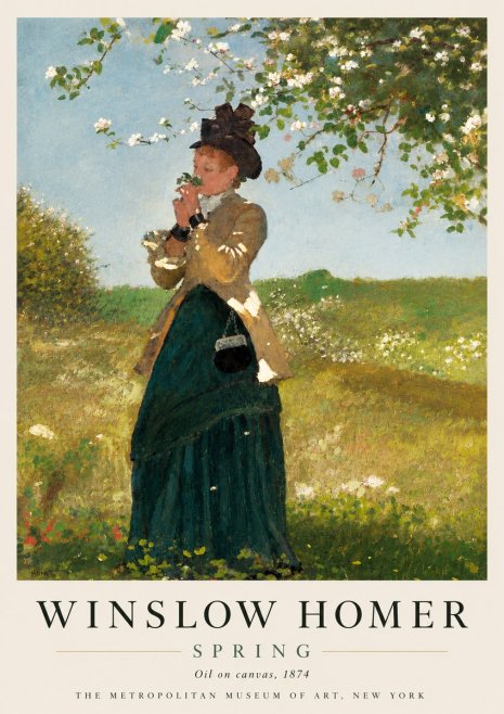 Winslow Homer Spring No4 - Plakat