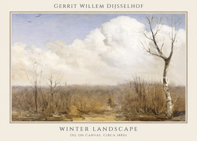 Gerrit Willem Dijsselhof Winter Landscape No1 - Plakat