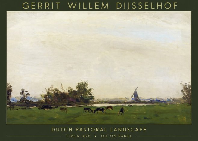 Gerrit Willem Dijsselhof Dutch Pastoral Landscape No2 - Plakat