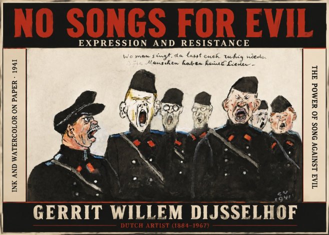 Gerrit Willem Dijsselhof Where Men Sing, There You May Rest in Peace; Evil People Have No Songs. No3 - Plakat