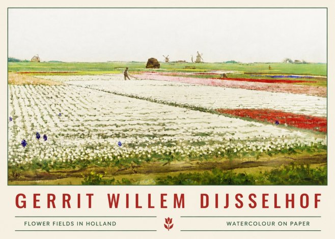 Gerrit Willem Dijsselhof Bulb Fields Near Hillegom No5 - Plakat