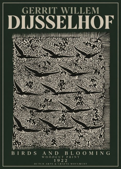 Gerrit Willem Dijsselhof Decorative Design No4 - Plakat