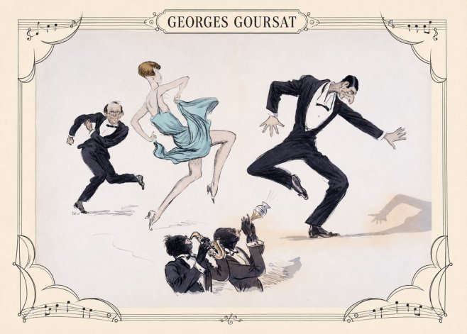 Georges Goursat Jazz Age Revelry No6 - Plakat