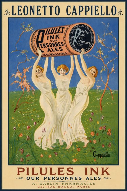 Leonetto Cappiello Pilules Ink Our Personnes Ales No5 - Plakat