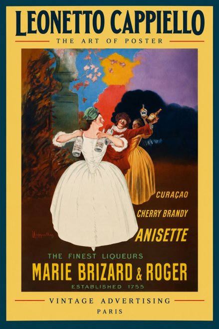 Leonetto Cappiello Marie Brizard & Roger - the Finest Liqueurs No3 - Plakat