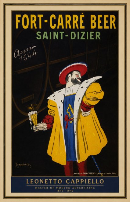 Leonetto Cappiello Fort-carré Beer Saint-dizier No1 - Plakat